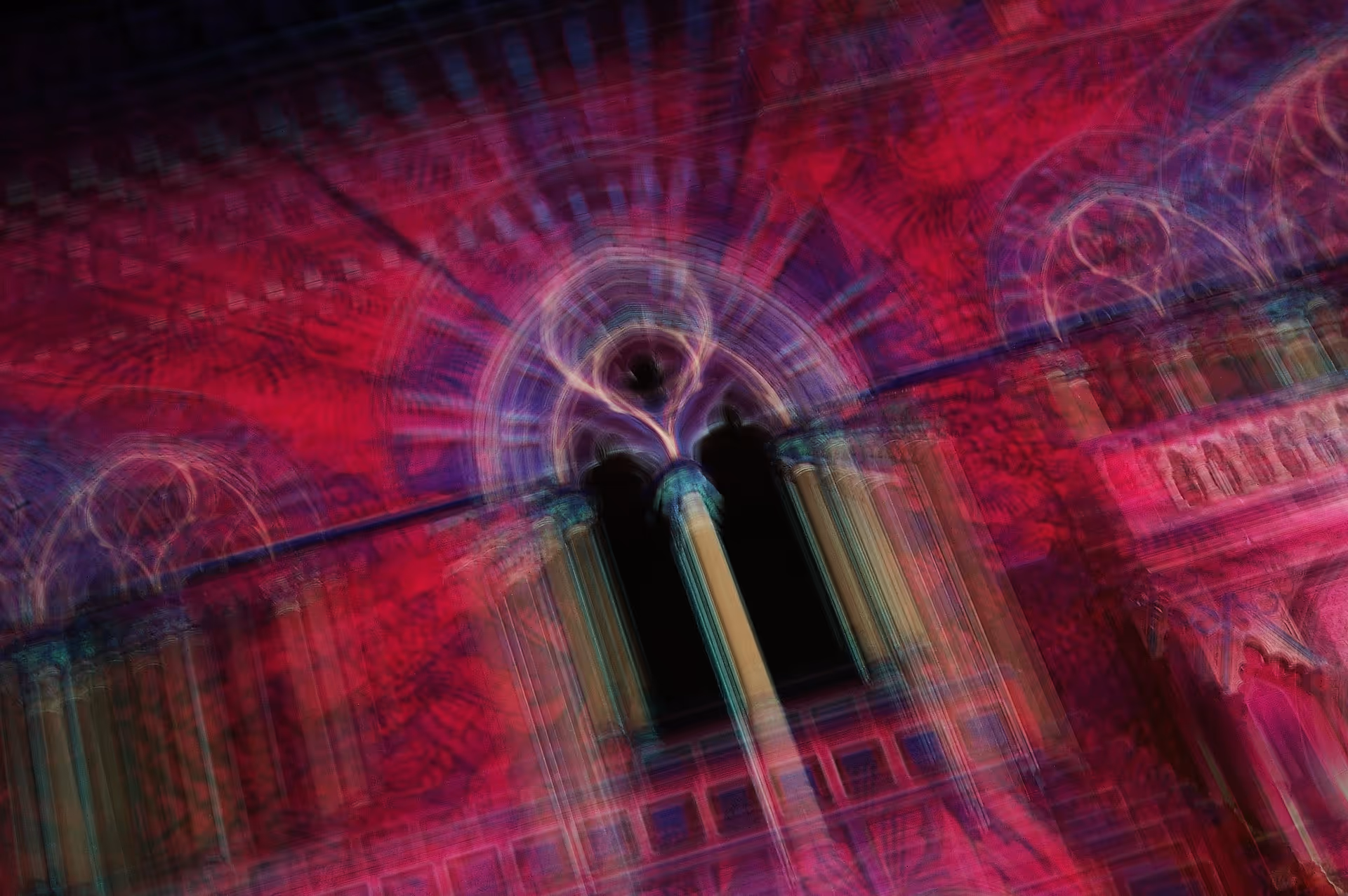 pink abstract lights